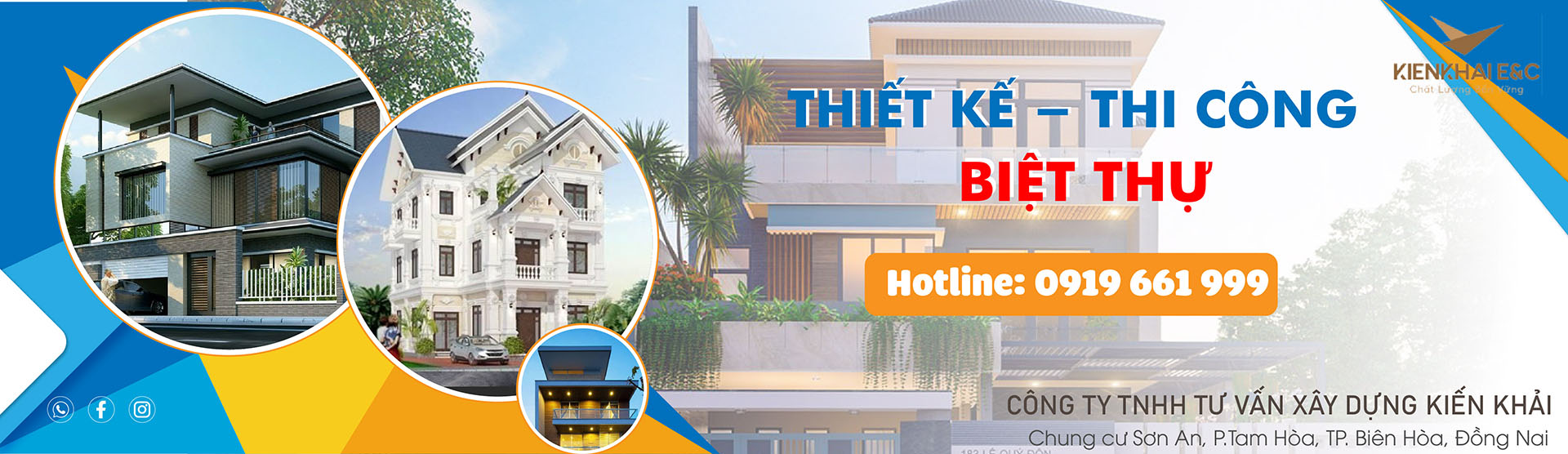 Thiết kế thi công biệt thự tại biên hòa đồng nai